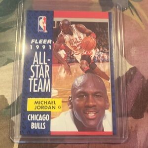 1991-92 Fleer Michael Jordan # 211 All Star Card GOAT!